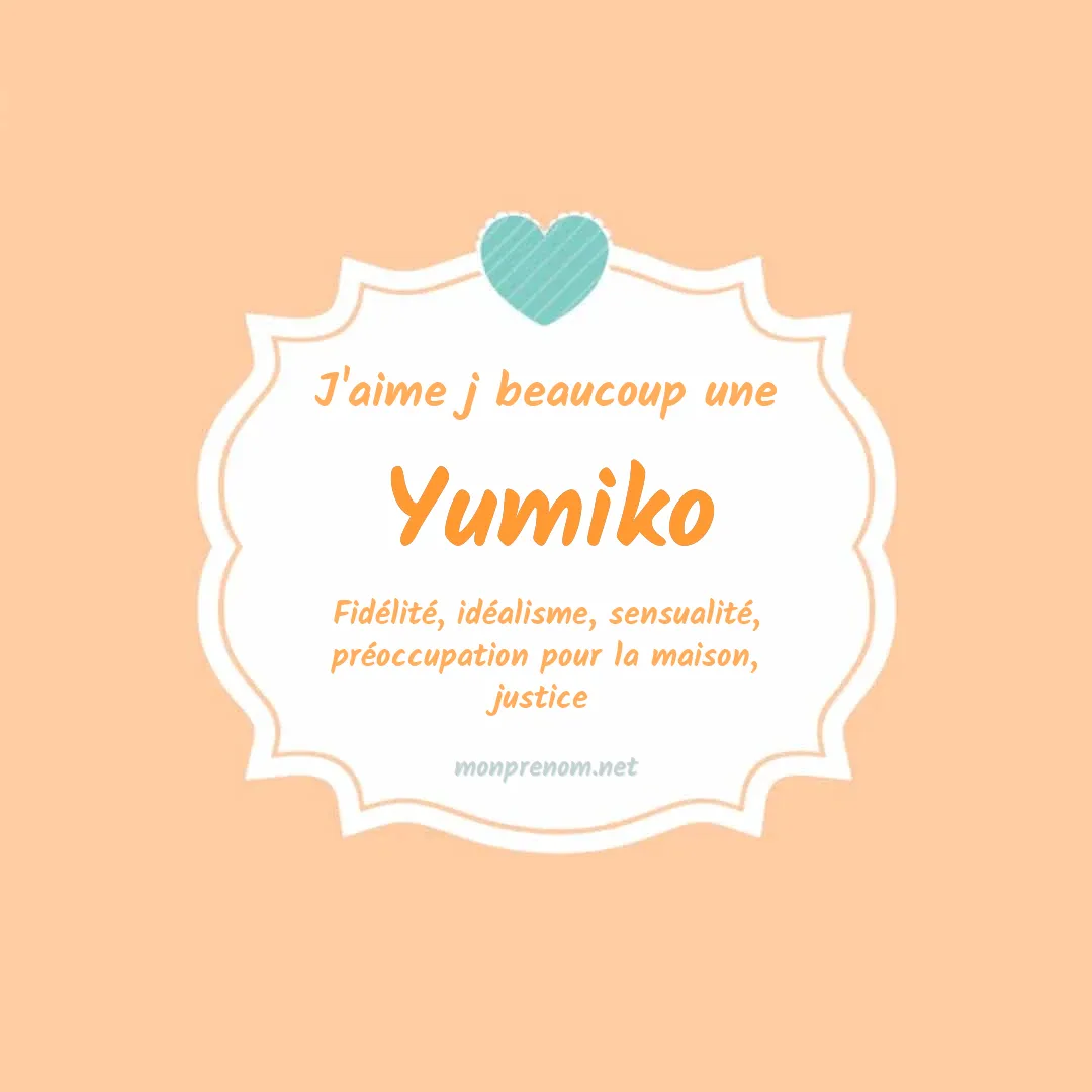 J'aime beaucoup Yumiko