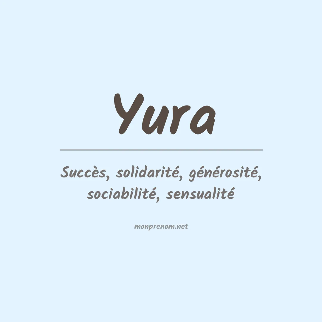 Signification du prénom Yura