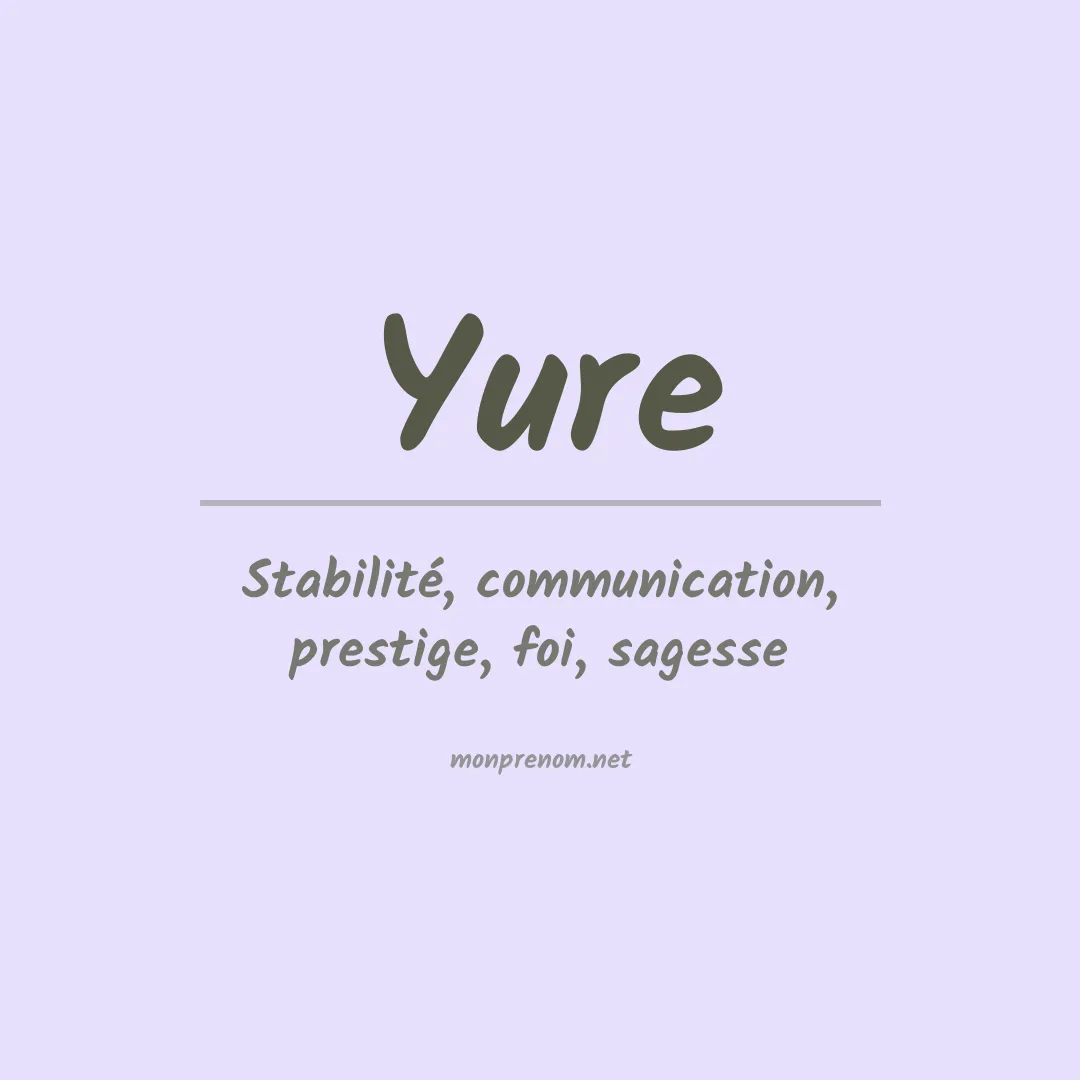 Prénom Yure