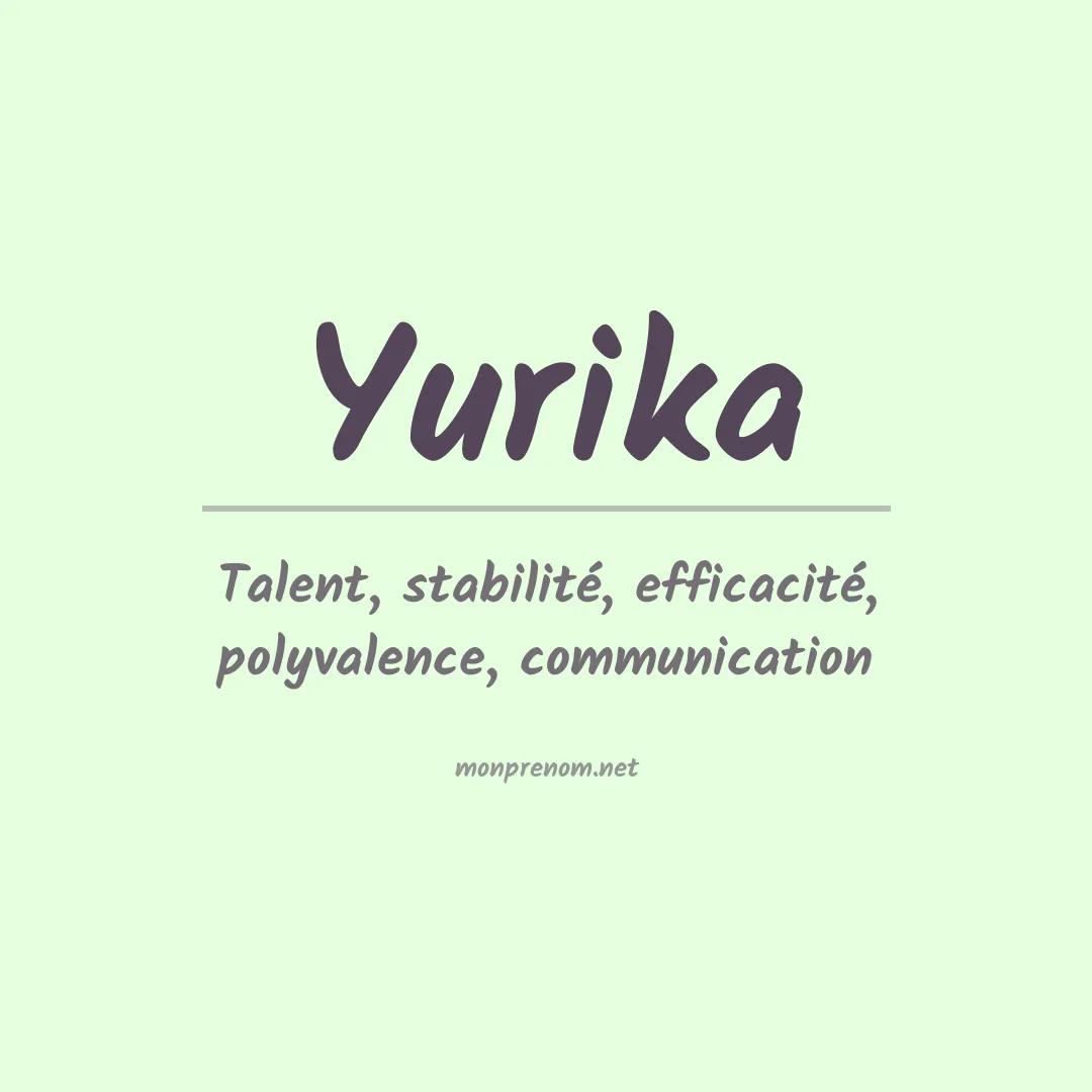 Signification du prénom Yurika