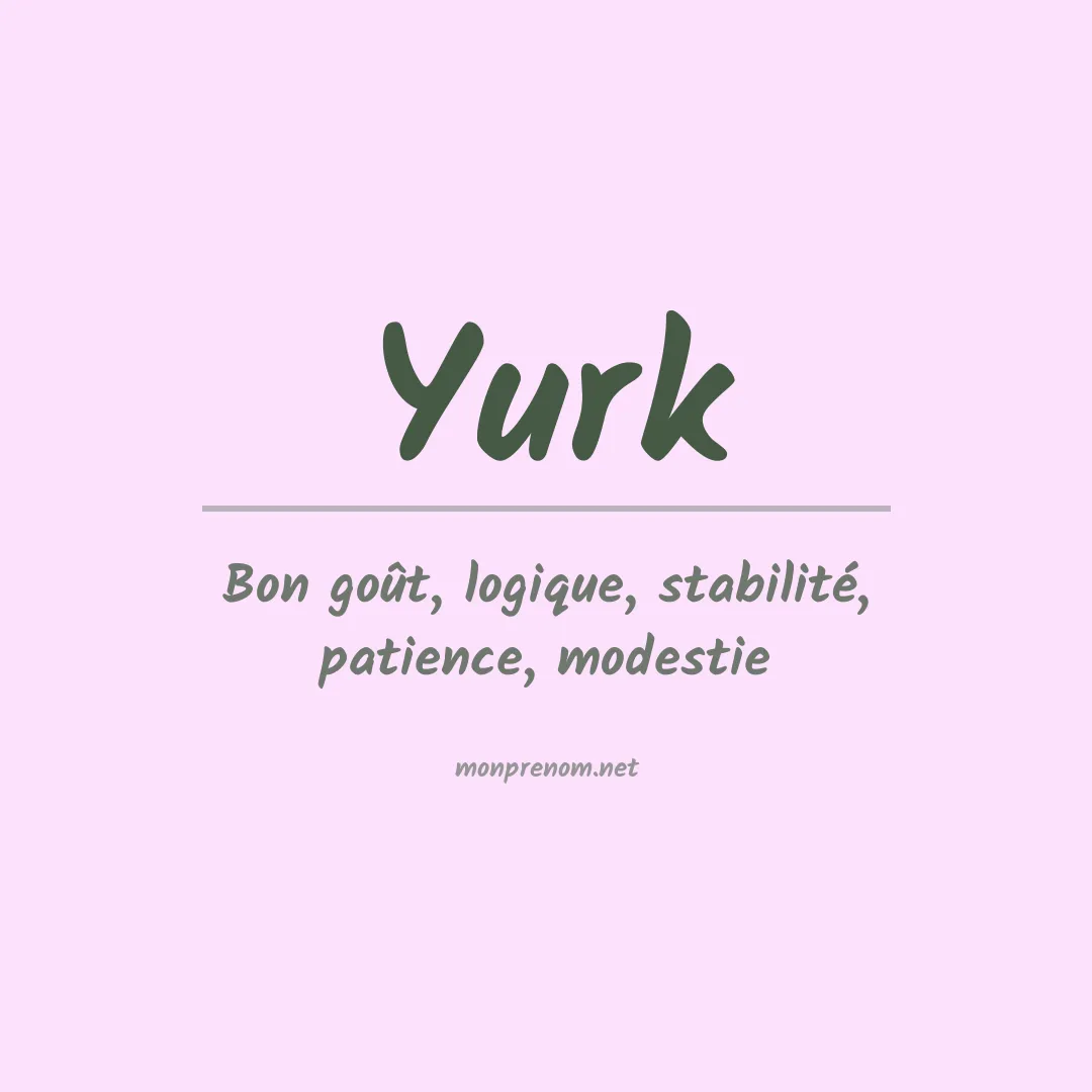 Prénom Yurk