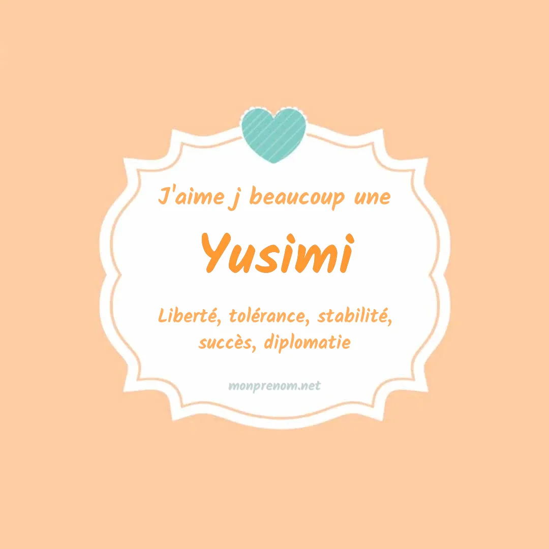 J'aime beaucoup Yusimi
