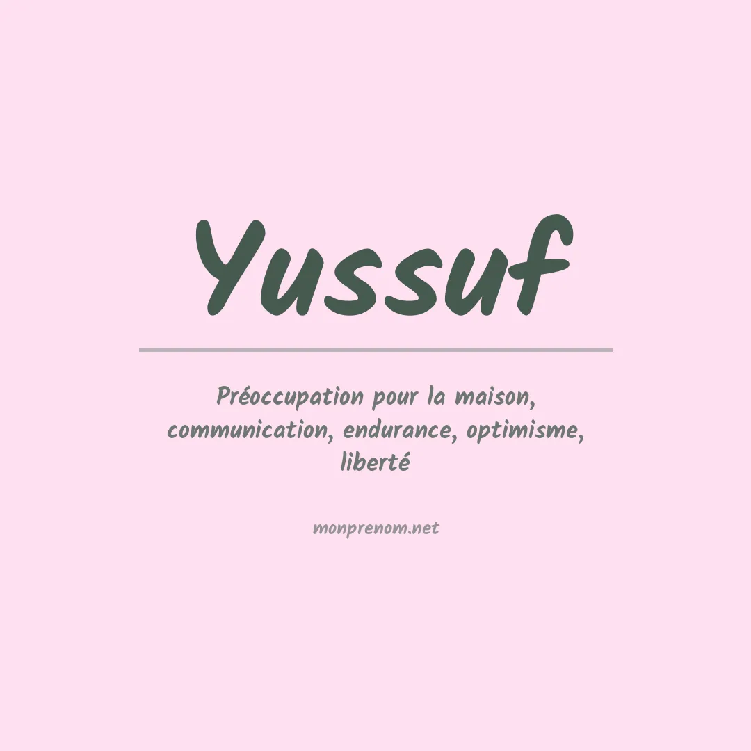 Prénom Yussuf
