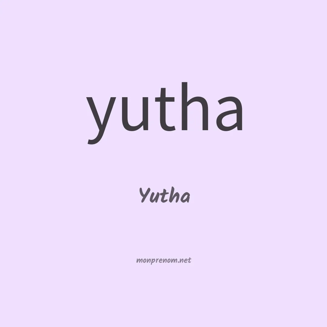 Yutha en chinois