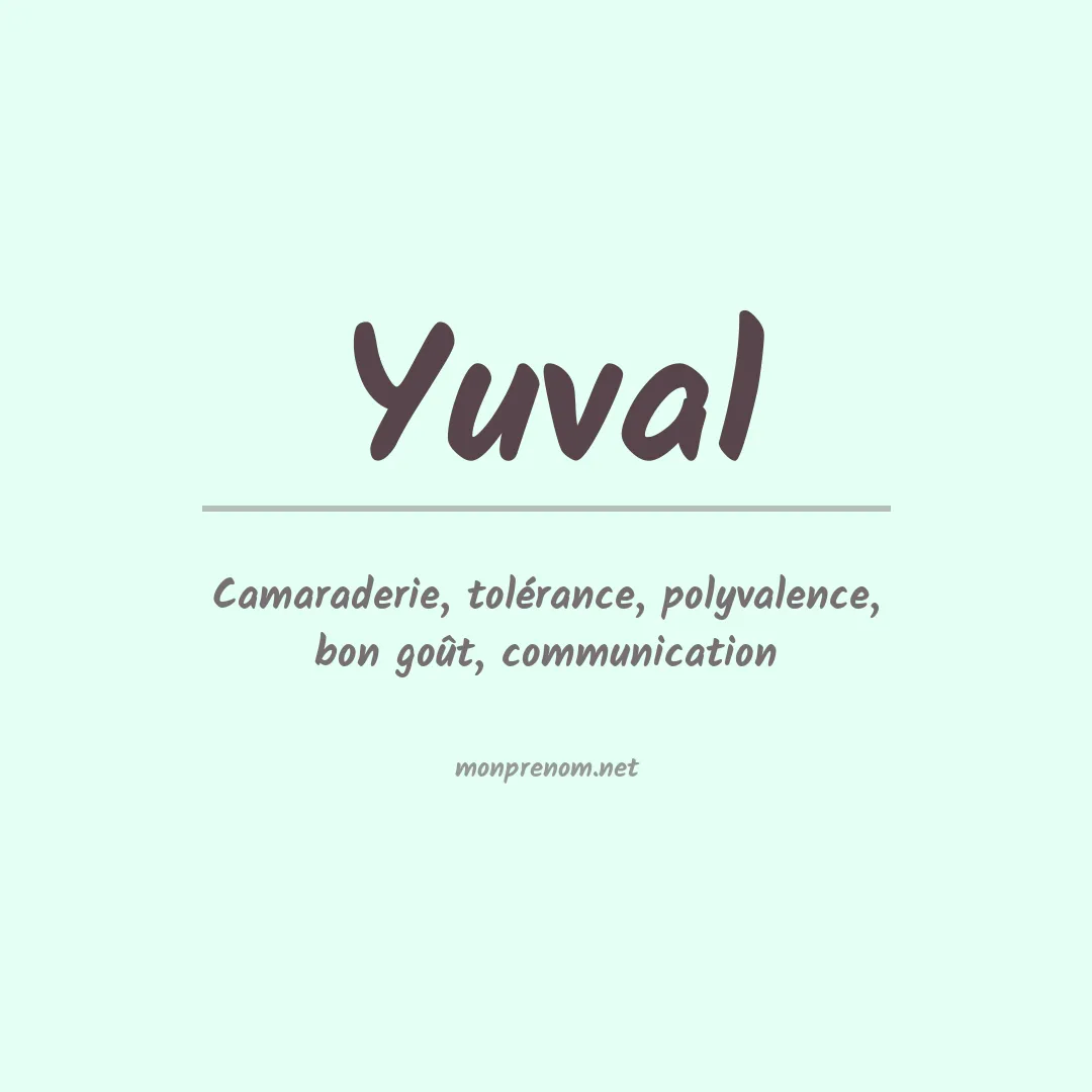 Signification du prénom Yuval
