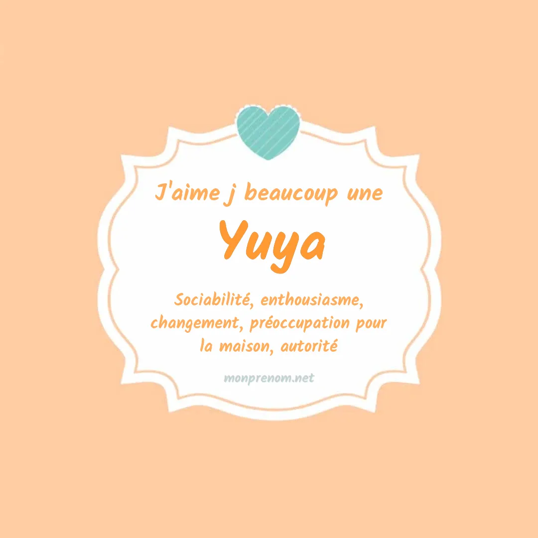 J'aime beaucoup Yuya