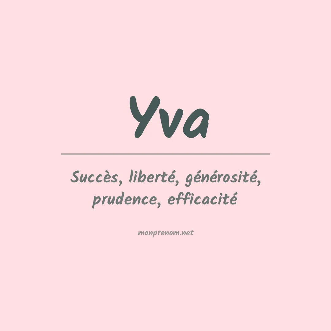 Signification du prénom Yva