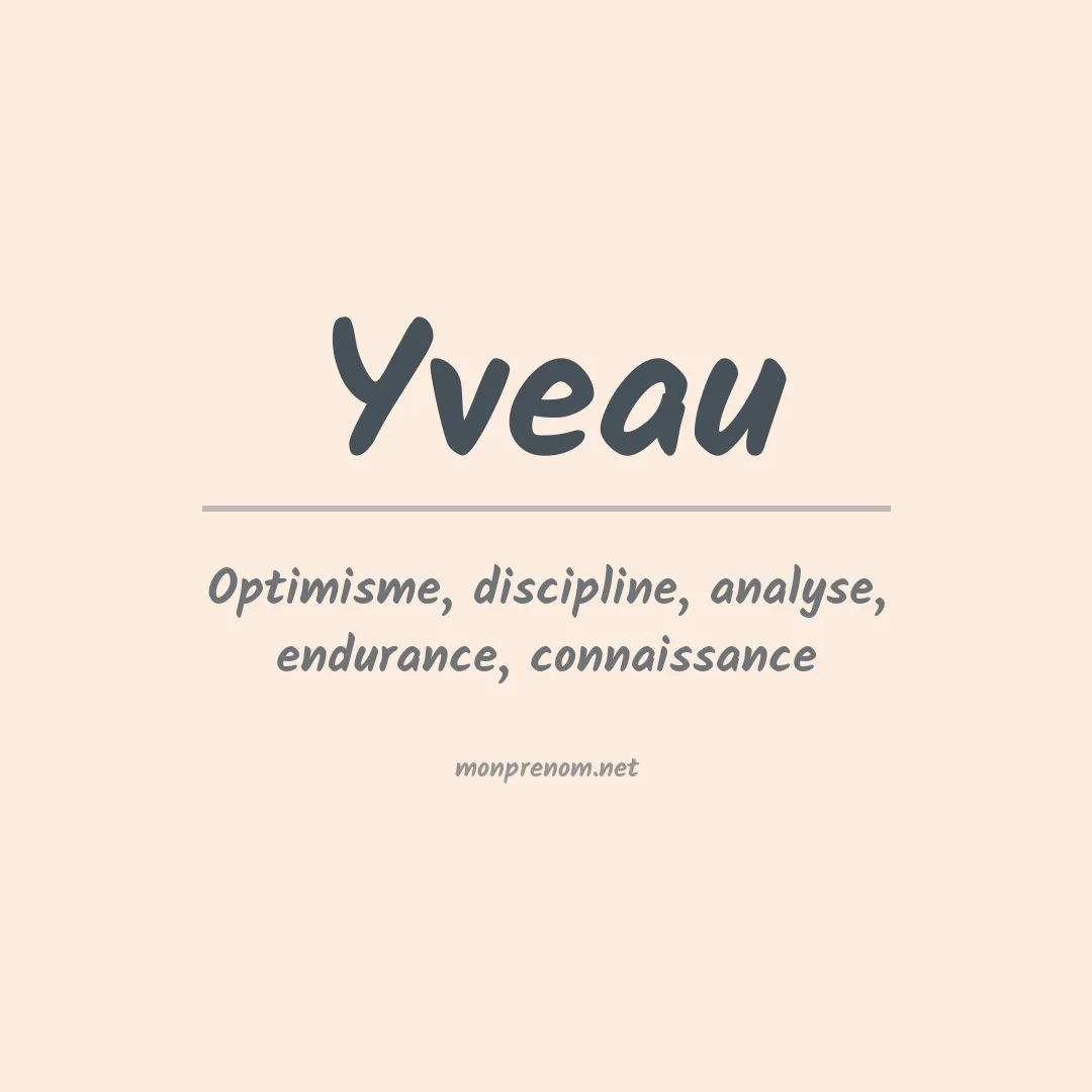 Signification du prénom Yveau