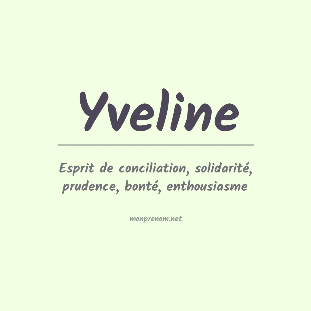 Prénom Yveline