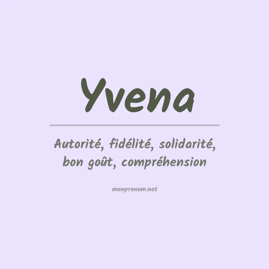 Signification du prénom Yvena