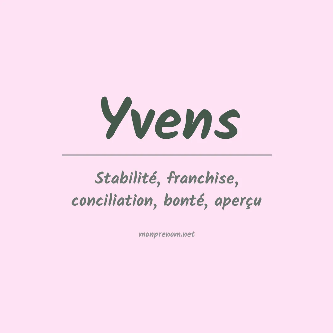 Prénom Yvens