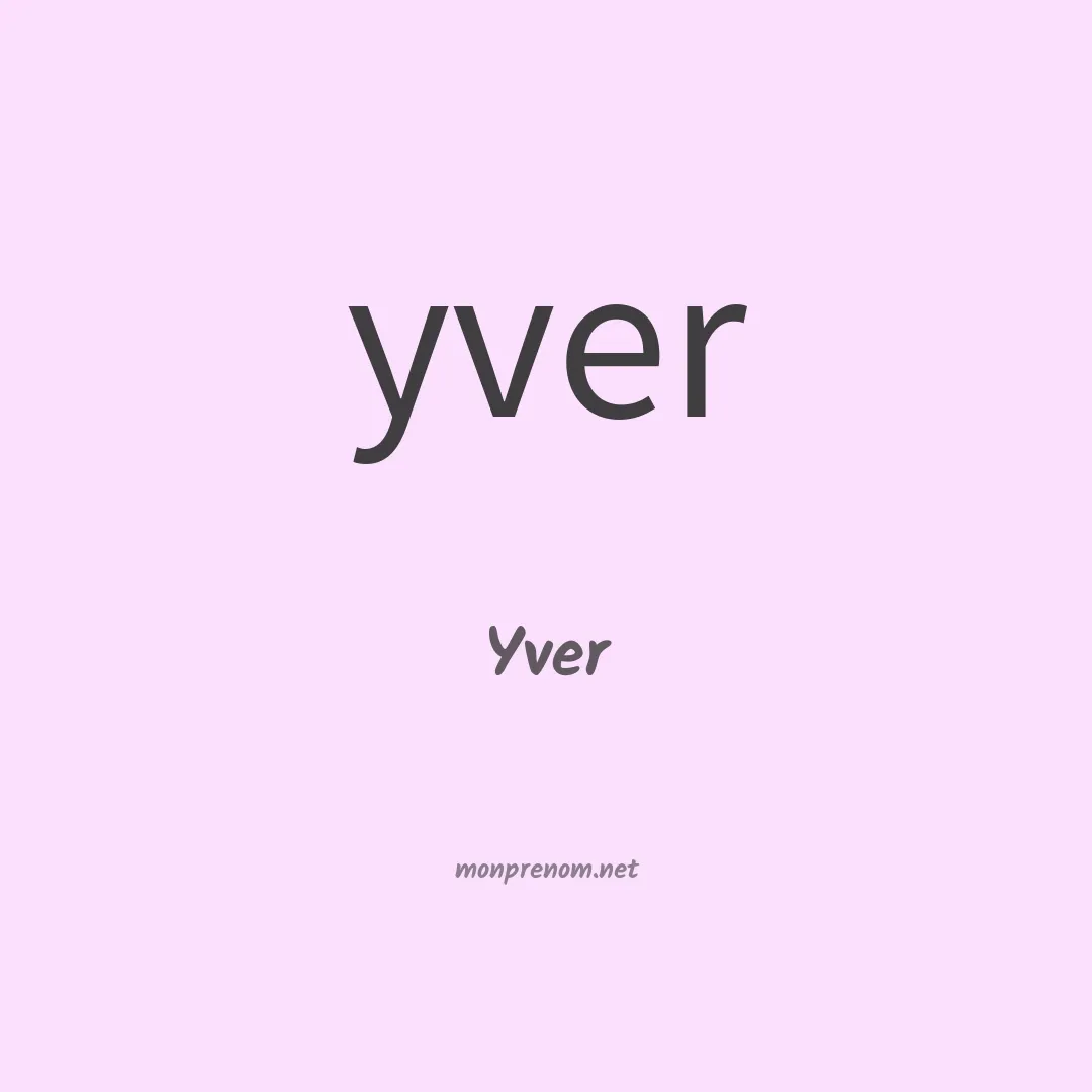 Yver en chinois