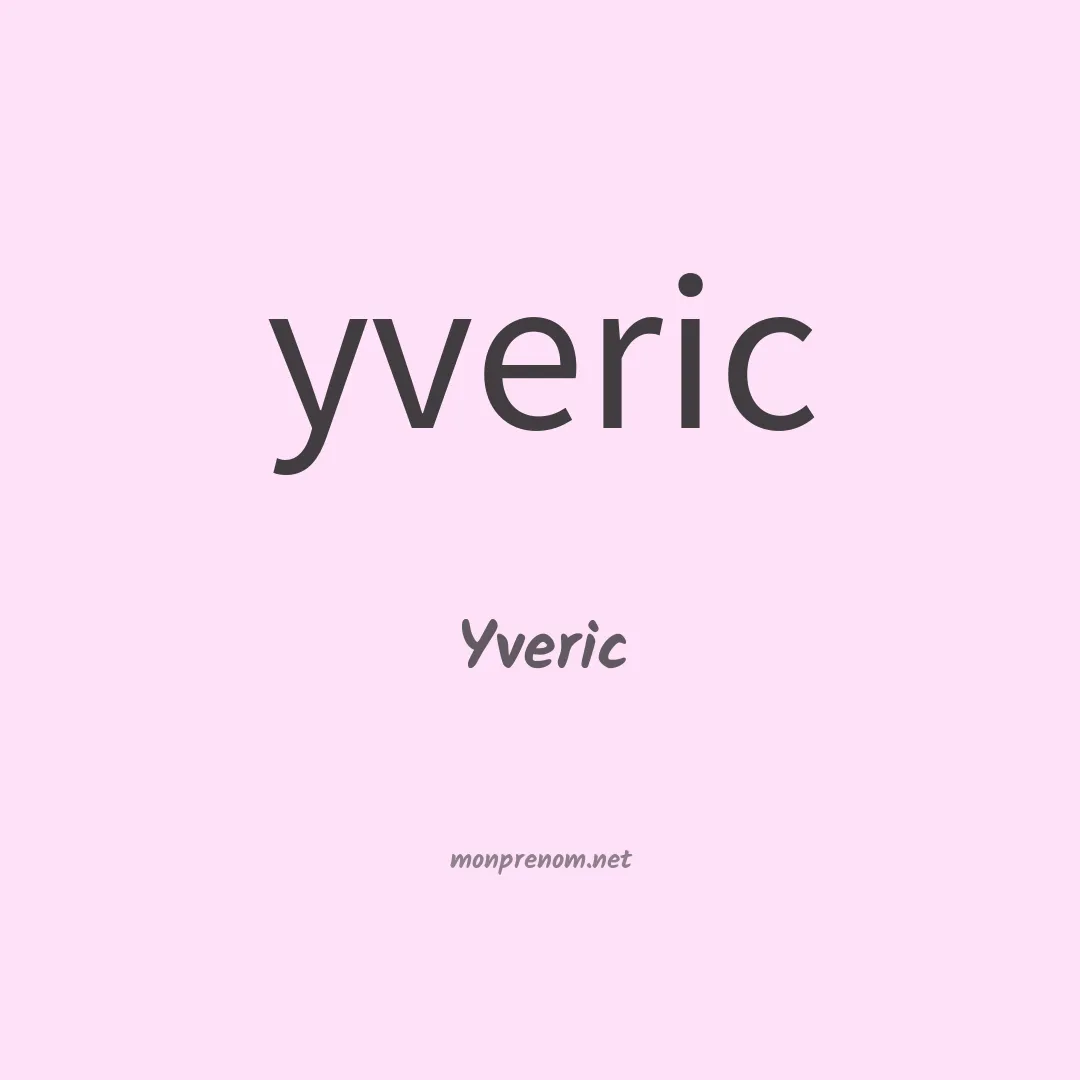 Yveric en chinois