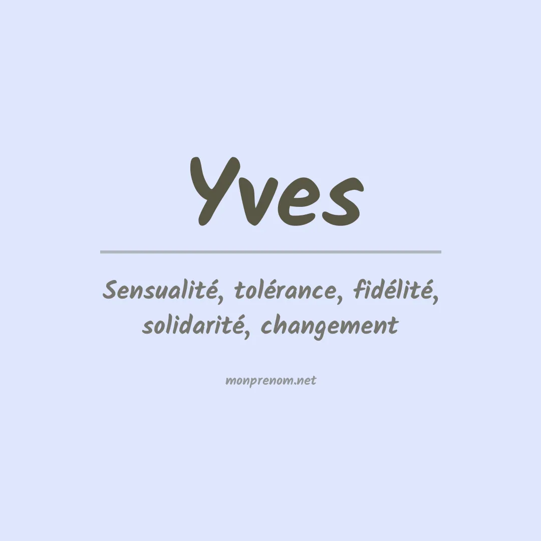 Prénom Yves