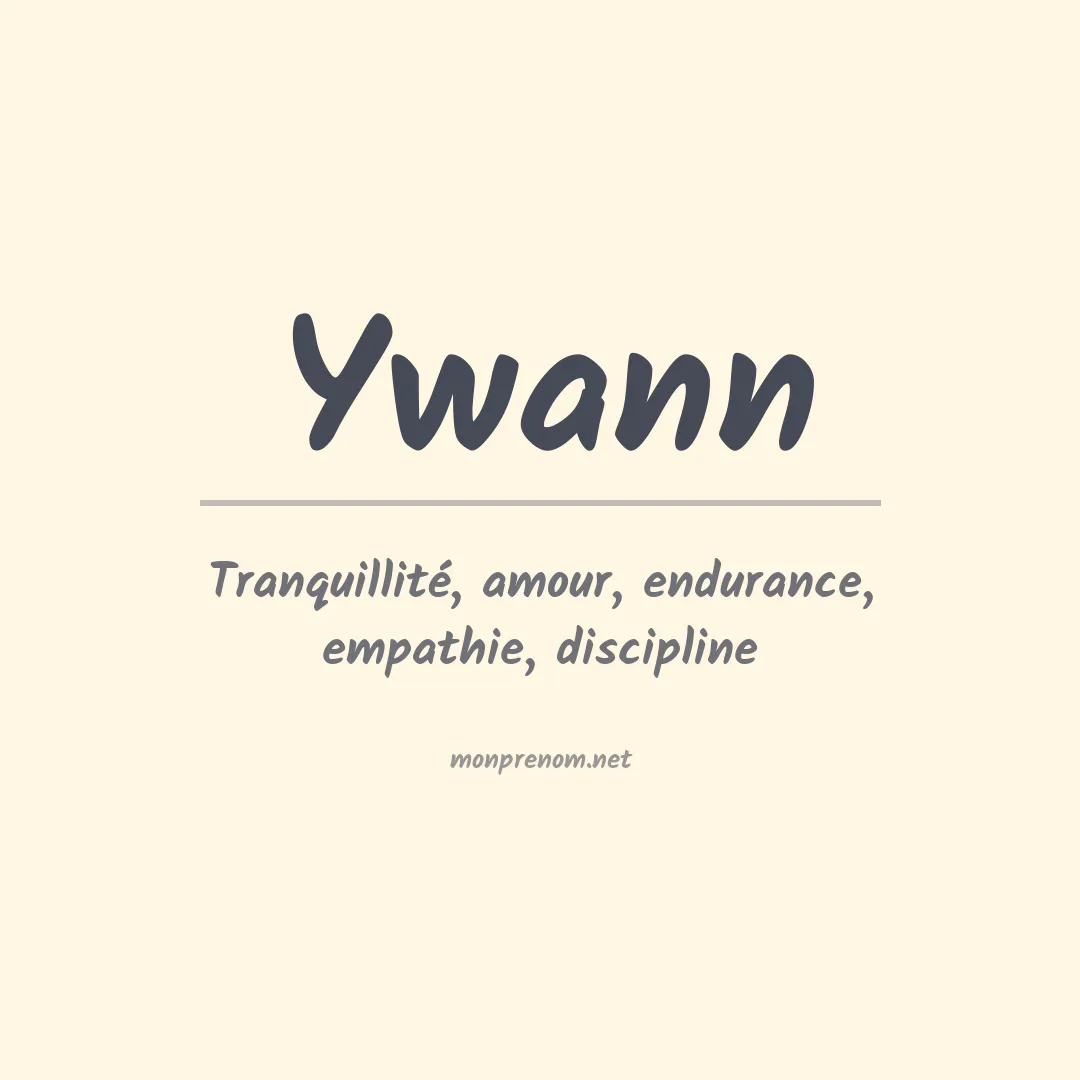 Signification du prénom Ywann