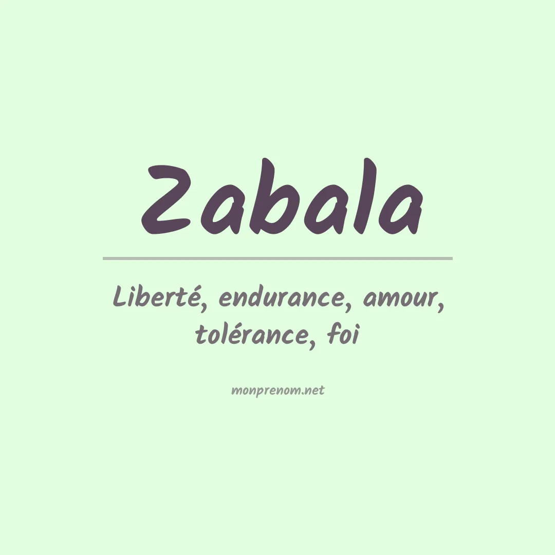 Prénom Zabala