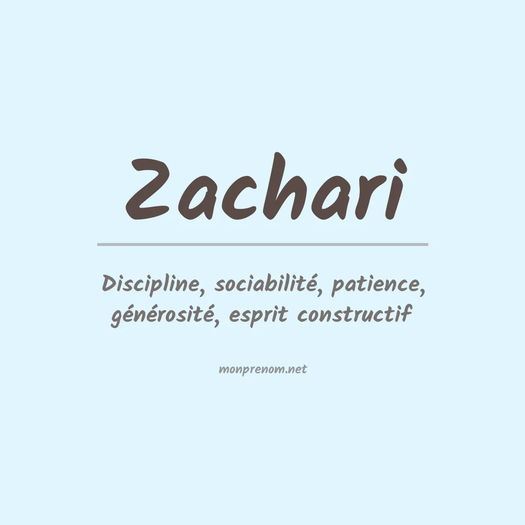 Prénom Zachari