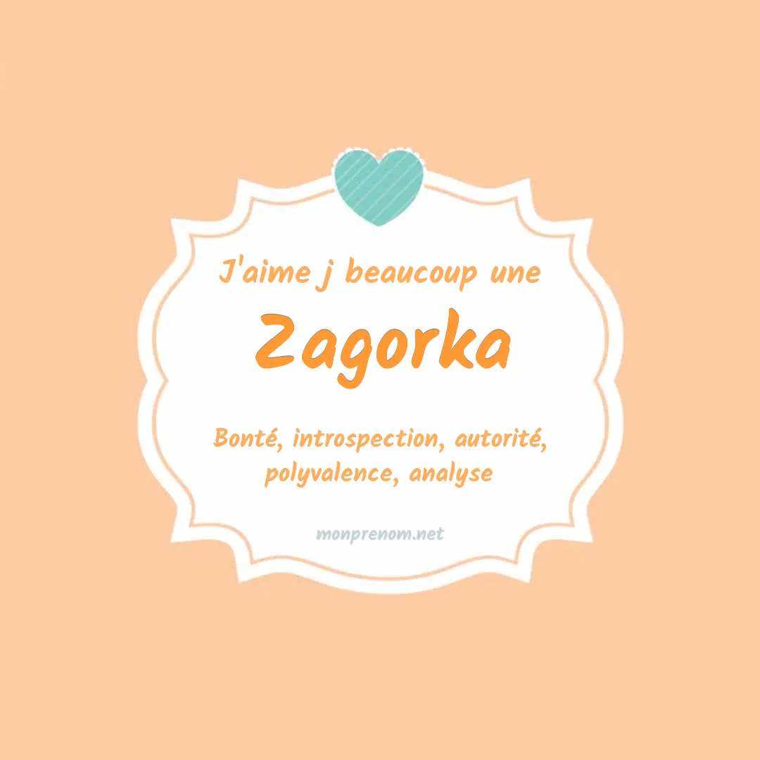J'aime beaucoup Zagorka