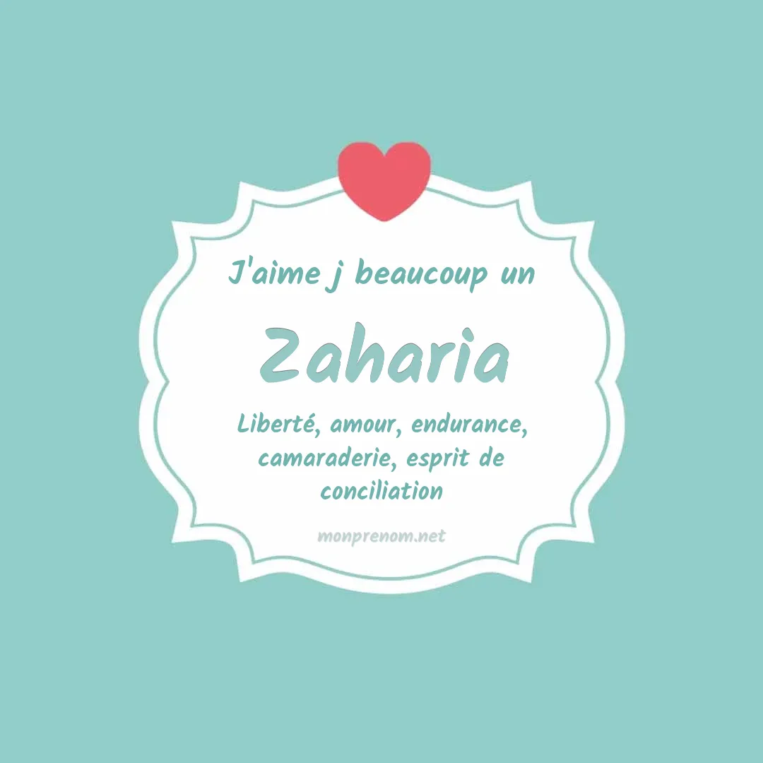 J'aime beaucoup Zaharia