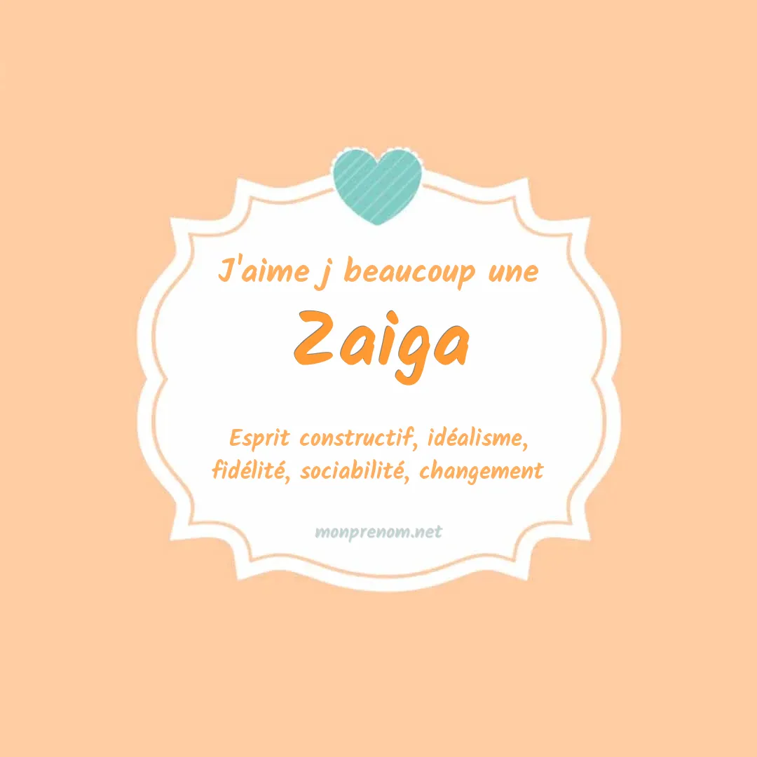 J'aime beaucoup Zaiga