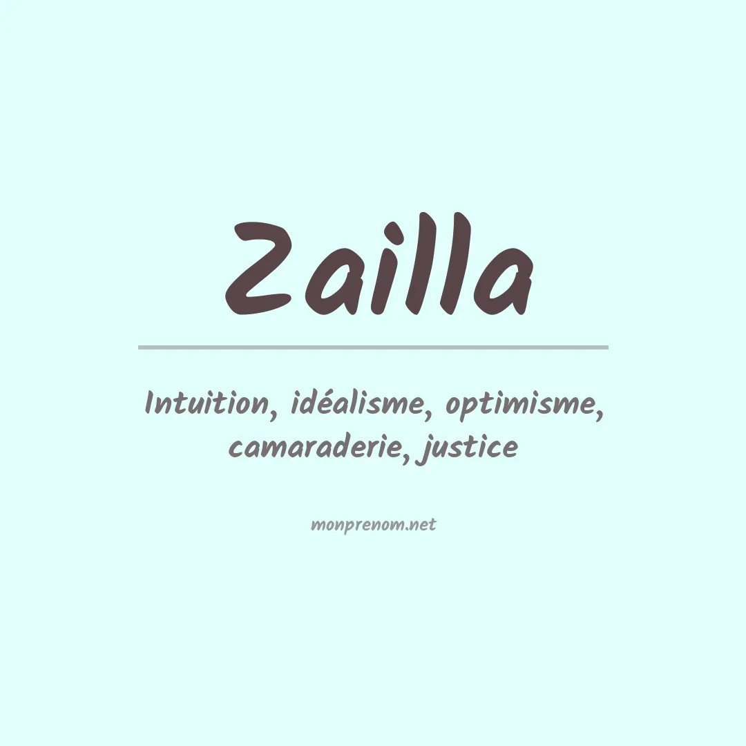 Prénom Zailla