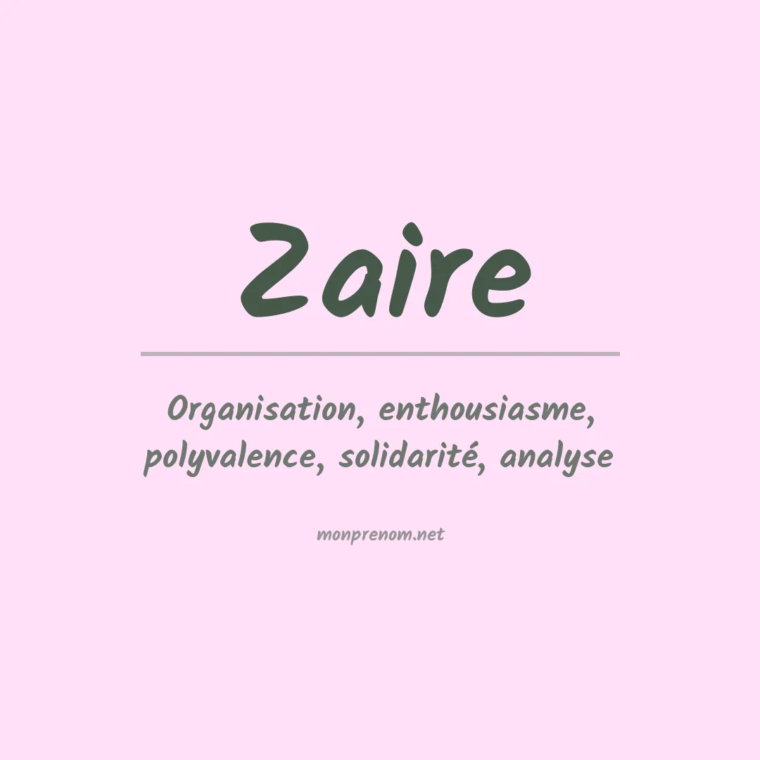 Prénom Zaire