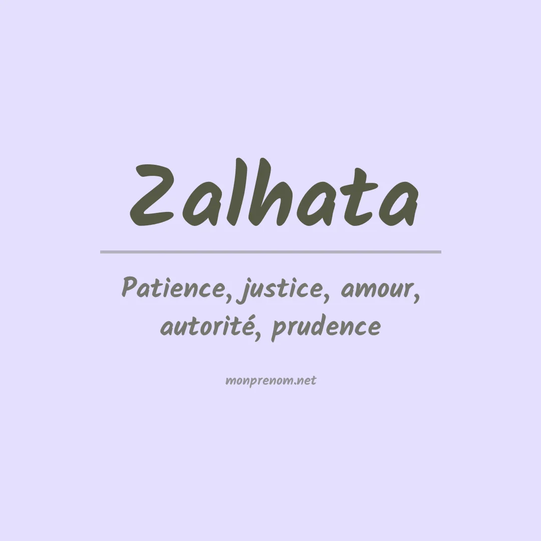 Prénom Zalhata