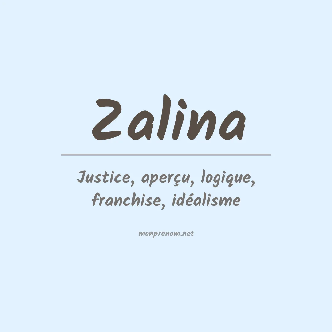 Prénom Zalina