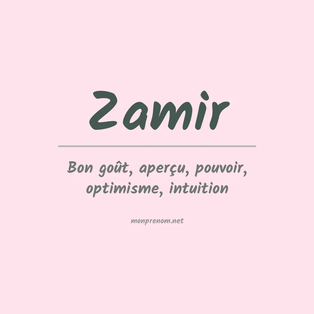 Prénom Zamir