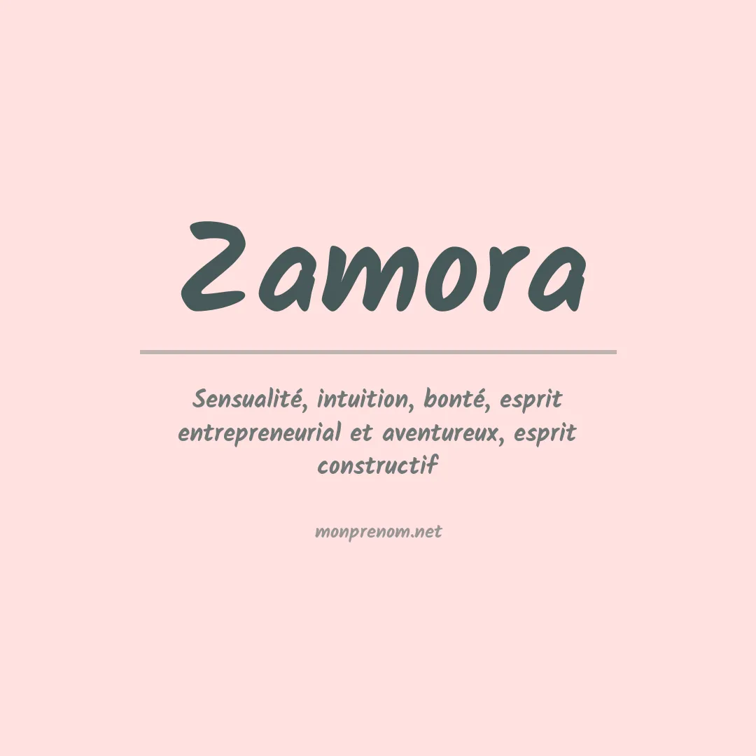 Prénom Zamora