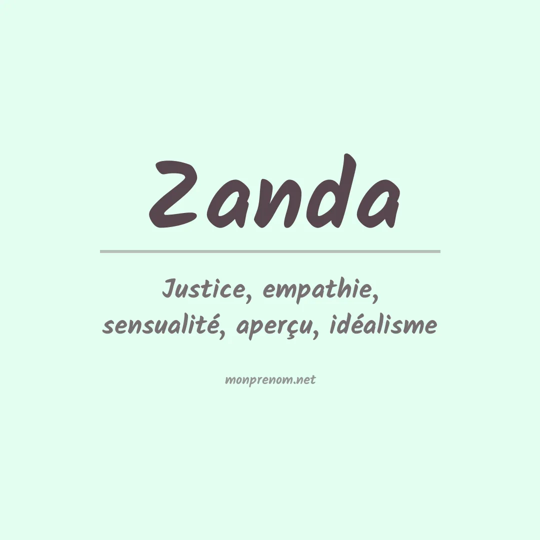 Prénom Zanda