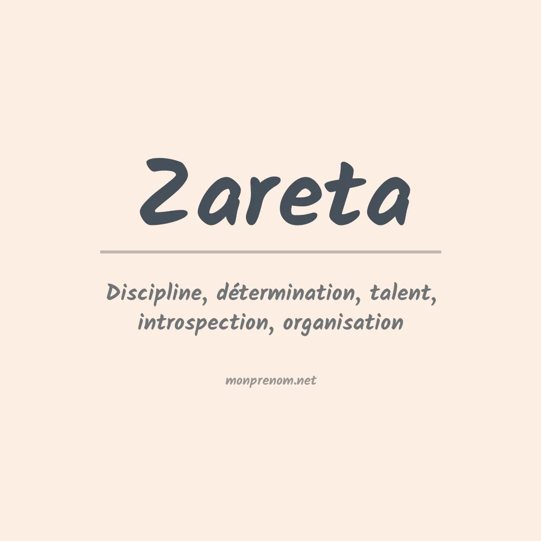 Prénom Zareta