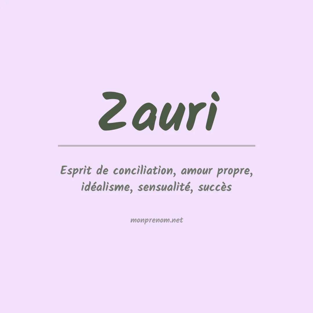 Prénom Zauri