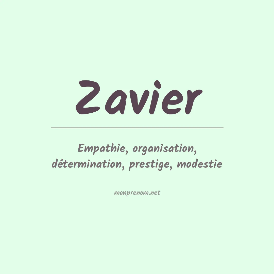 Prénom Zavier