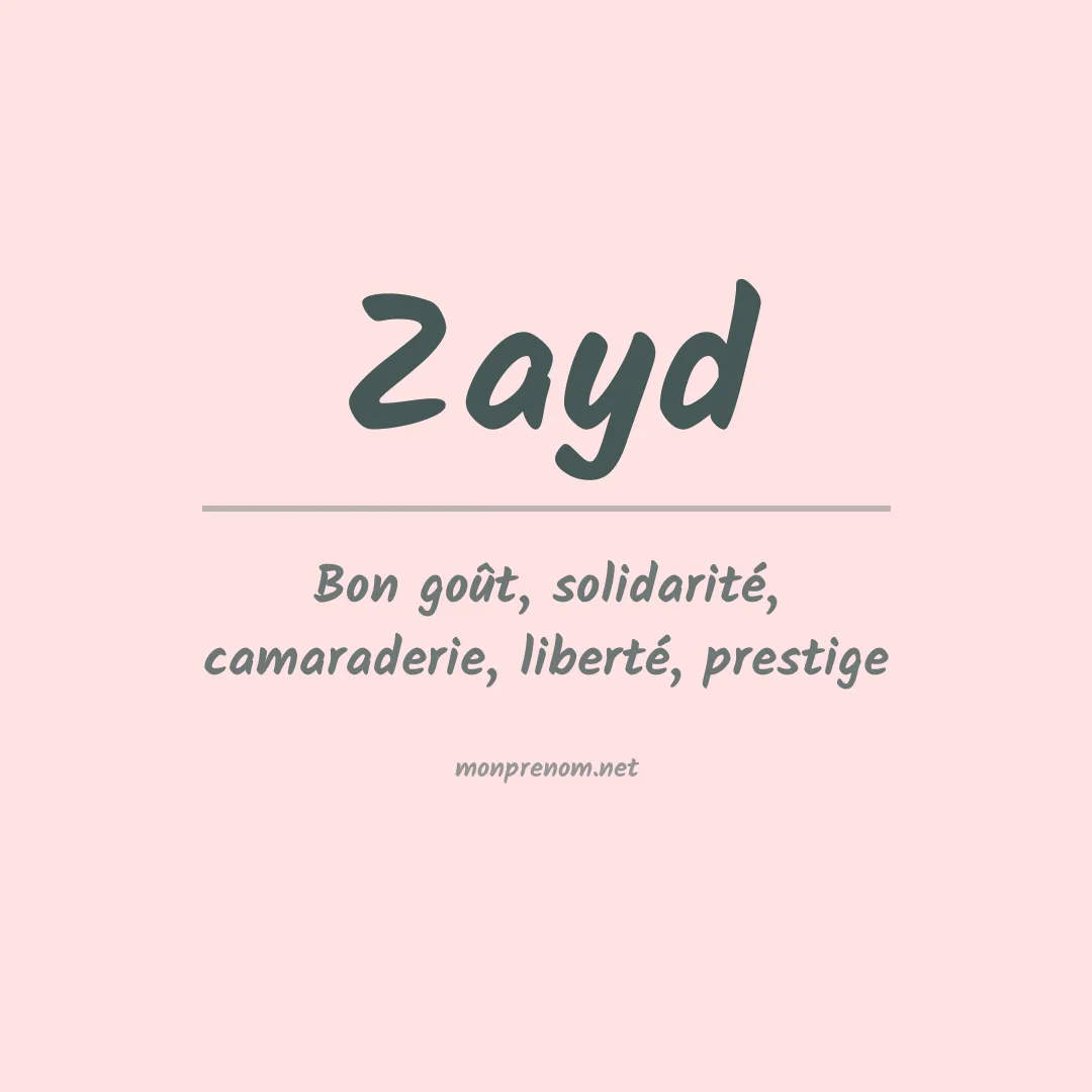 Prénom Zayd