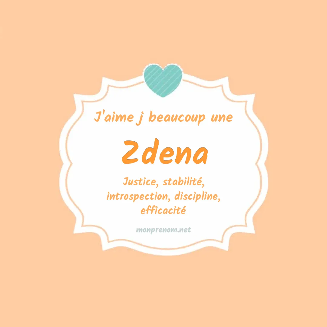 J'aime beaucoup Zdena