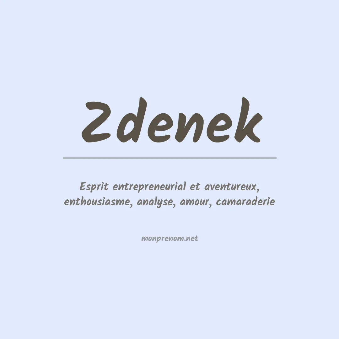 Prénom Zdenek