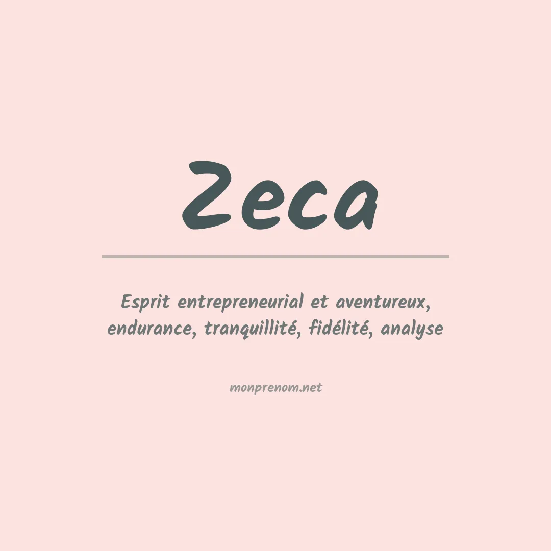 Prénom Zeca