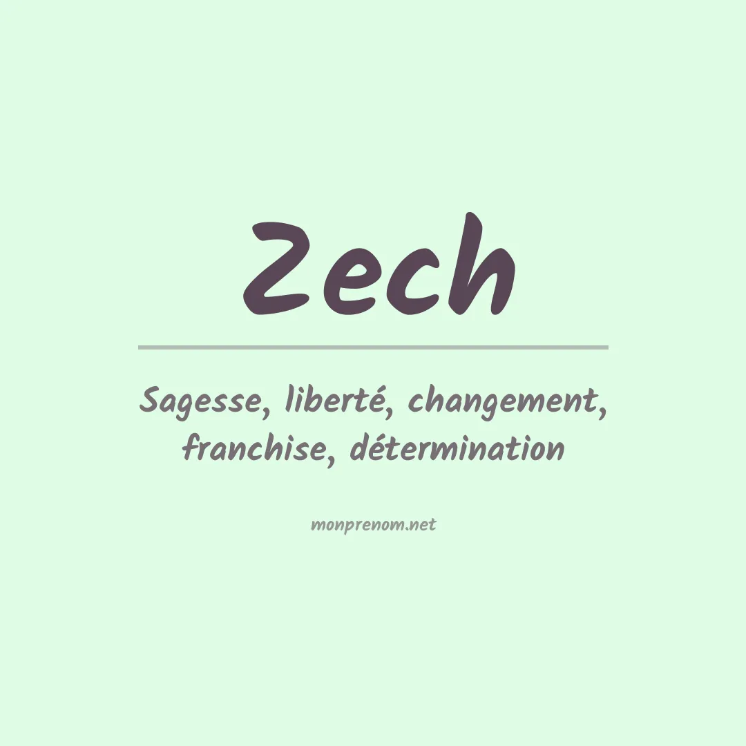 Prénom Zech