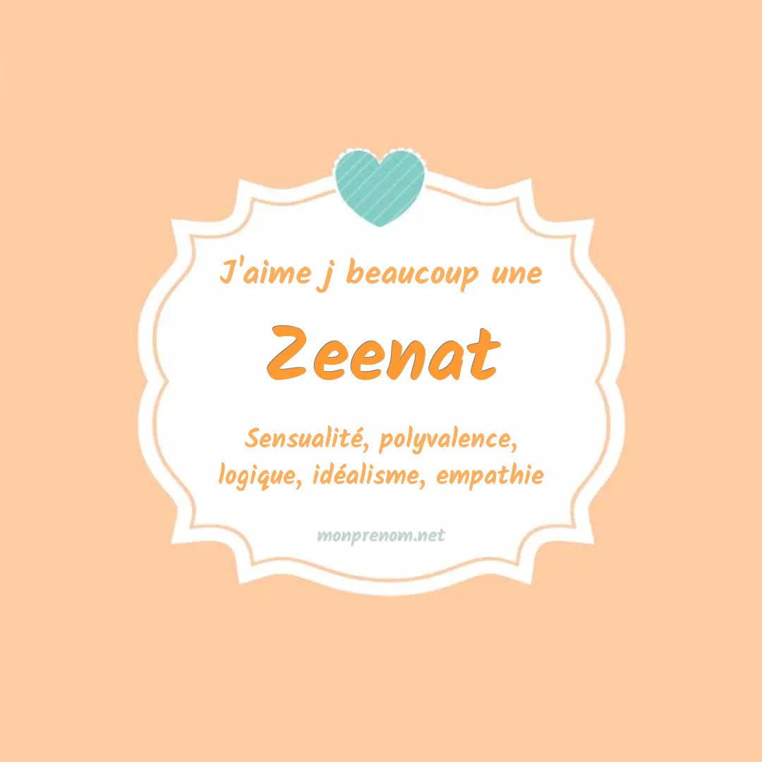 J'aime beaucoup Zeenat
