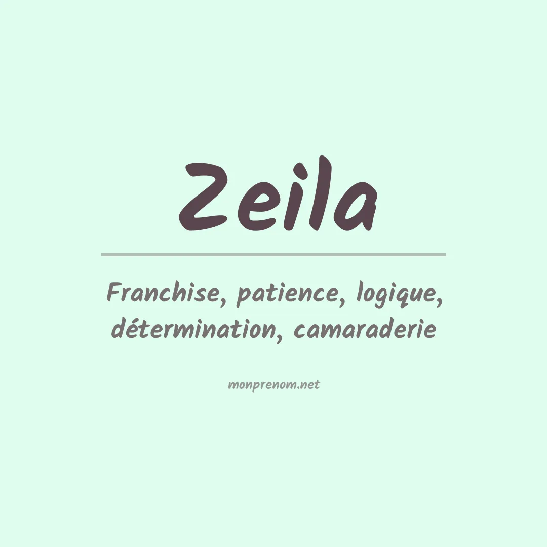 Prénom Zeila