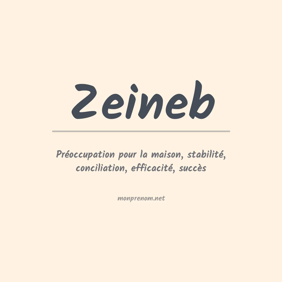Prénom Zeineb