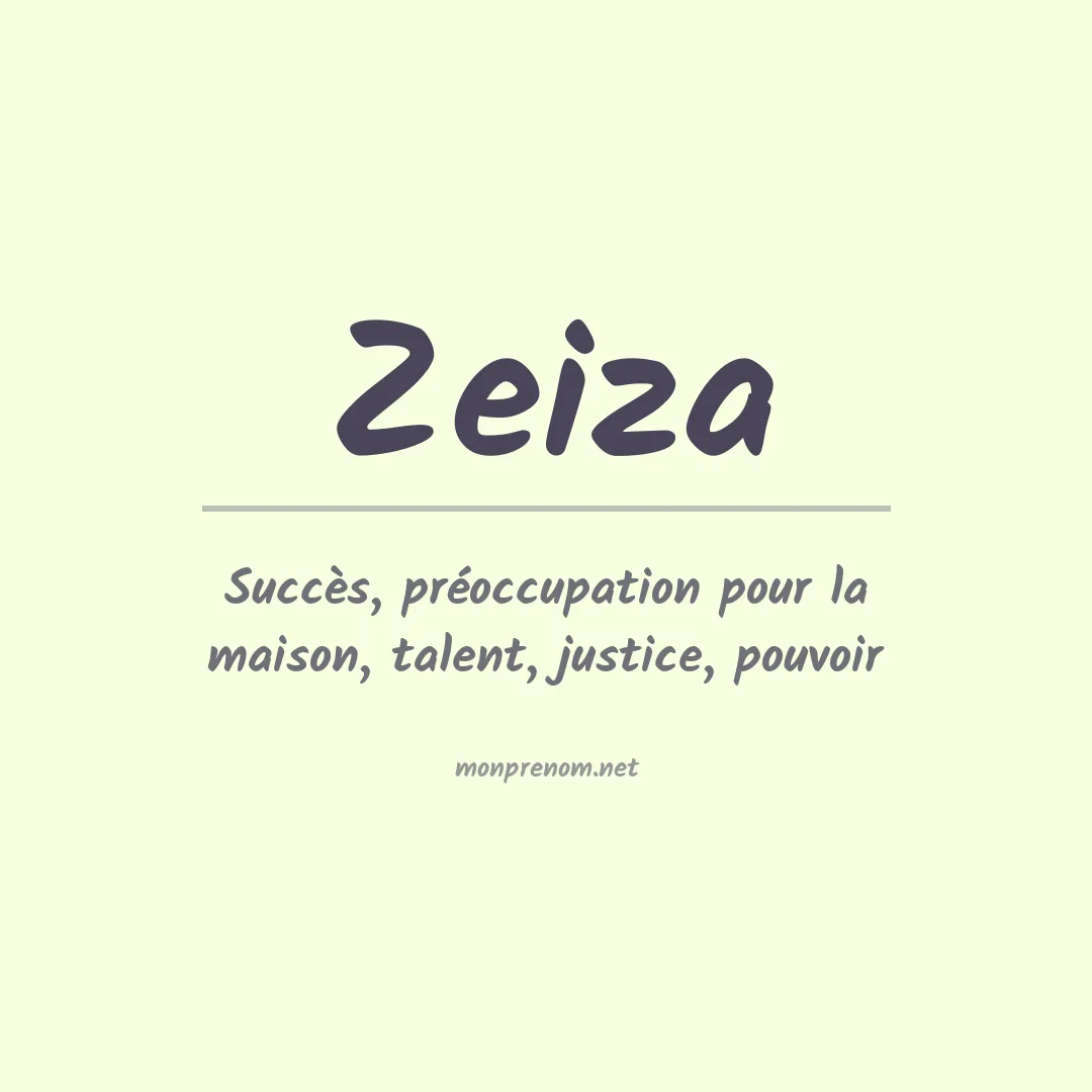 Prénom Zeiza