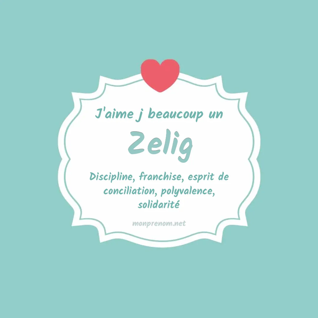 J'aime beaucoup Zelig