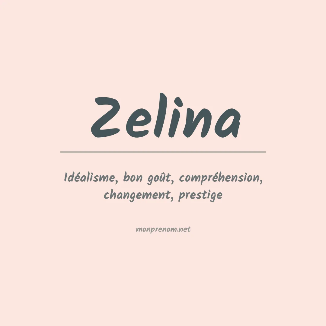 Prénom Zelina