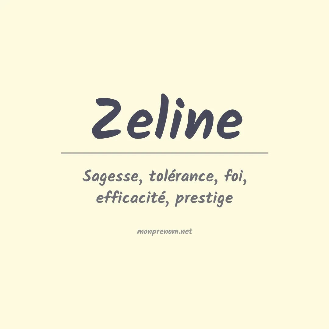 Prénom Zeline