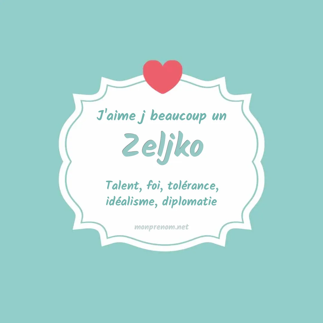 J'aime beaucoup Zeljko