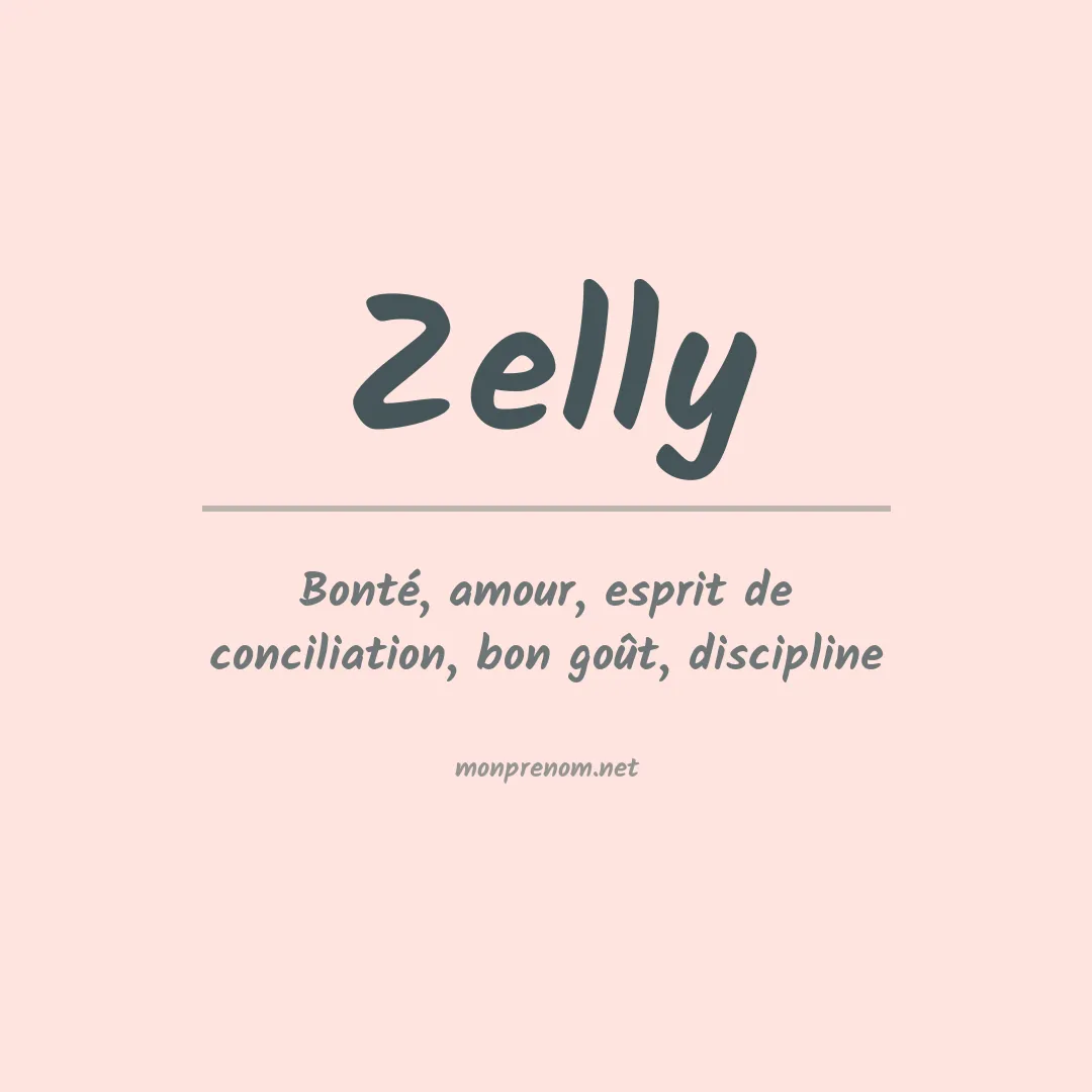 Prénom Zelly