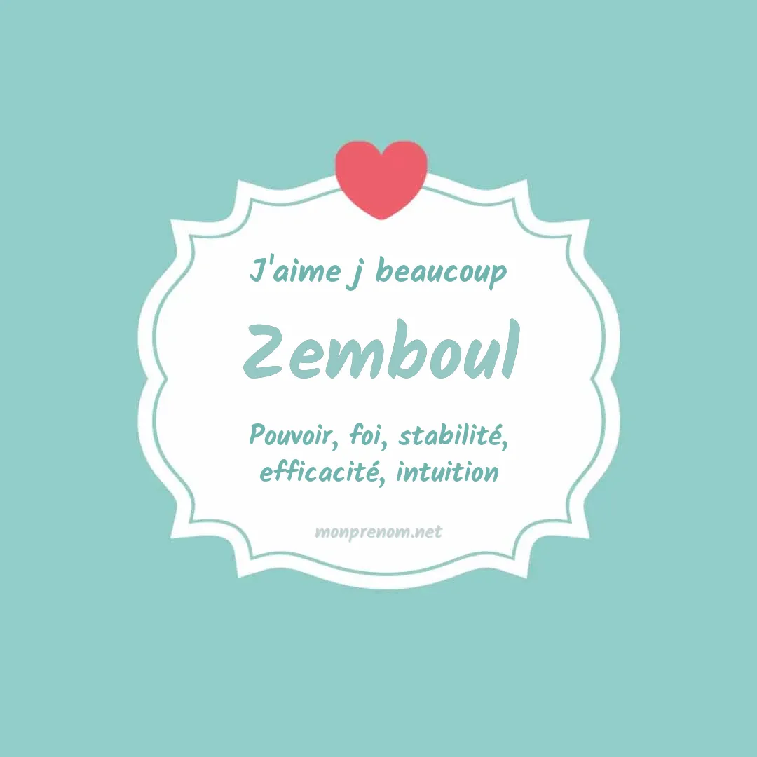 J'aime beaucoup Zemboul