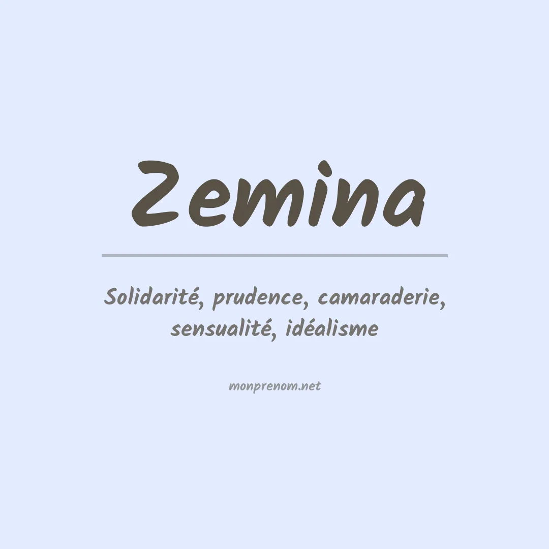 Prénom Zemina
